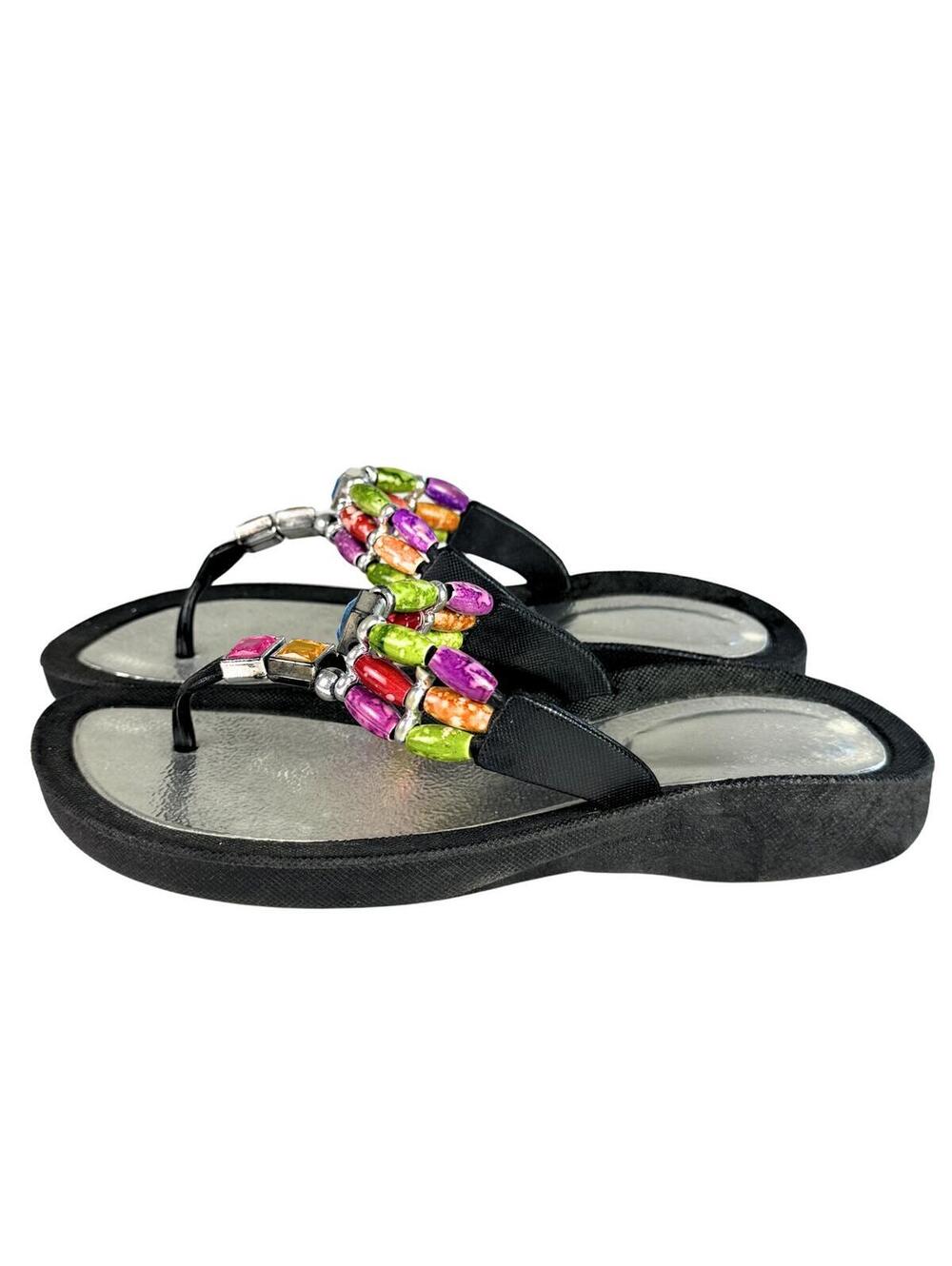 2000s Resort Core Rhinestone Sandals - Picture 3 of 6